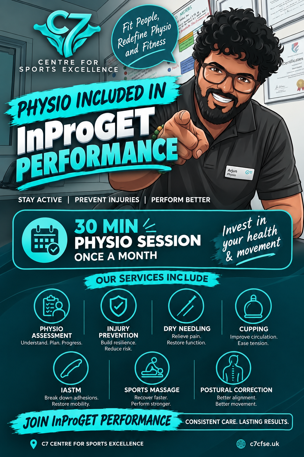 Poster with physio included in InProGET Performance